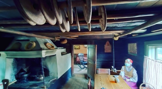 The village of old houses in Turku